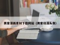 大丰黑客漫画素材下载网站（黑客动漫头像）